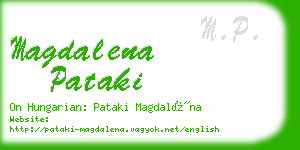 magdalena pataki business card